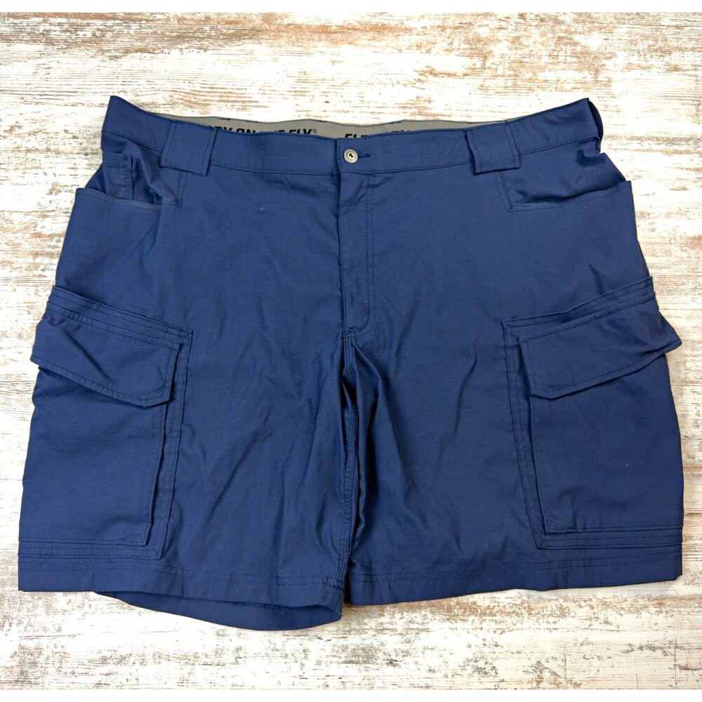 Duluth Trading Flex Dry On The Fly Cargo Shorts Mens 46 Relaxed Fit Stretch 9